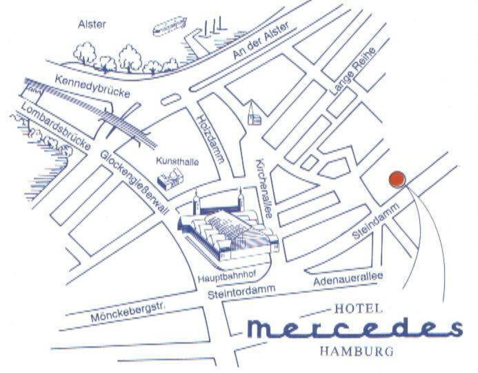 Hotel Mercedes/Centrum Hamburg Exterior photo